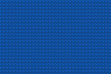 Örtülü ve dikişli battaniyeler soyut satırları, kare ve doldurulmuş materyalleri gösteriyor. Siyah antika ile Parlak Mavi.