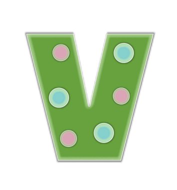 V, in the alphabet set 