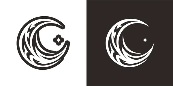 Hilal ay kabilesi dövme vektörü