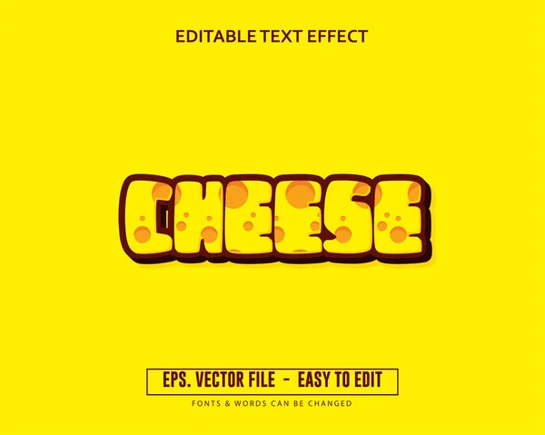 Düzenlenebilir metin efekti sarı peynirli kek 3D kalın
