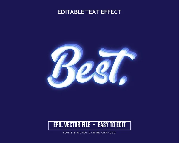 Düzenlenebilir mavi parlayan 3d metin efekti eğilimi