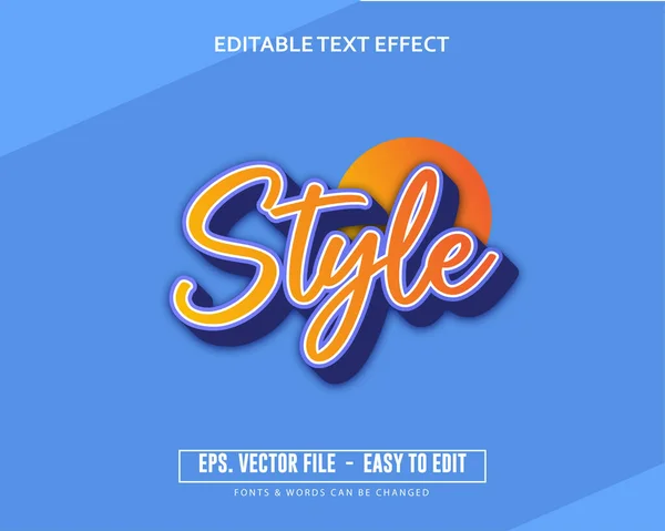 Düzenlenebilir 3d metin efektleri trend biçimi