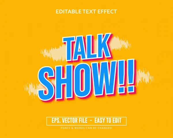 Düzenlenebilir metin efekti konuşma programı trend biçimi