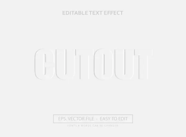 Beyaz modern stil kabartmalı metin efekti