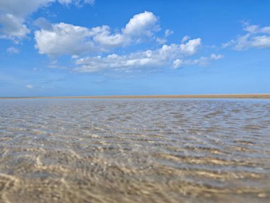 Deniz kıyısının güzel manzarası