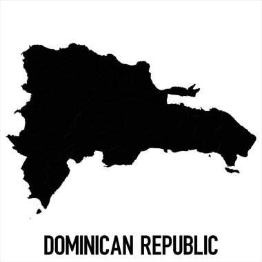 Dominik the Map - Siyah Dünya Haritası Uluslararası vektör şablonu beyaz arkaplanda yüksek detaylı izole edilmiş - Vektör