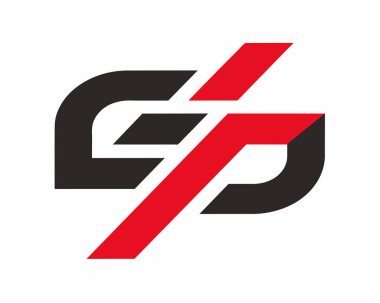 Alfabe harf simgesi logosu GP veya PG