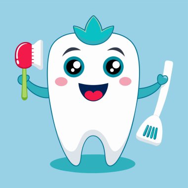 Diş bakımı illüstrasyon seti. Doktor dişçi ve tıbbi personel hastaların dişleriyle ilgileniyorlar. Profesyonel diş temizliği, ağız temizliği ve beyazlatma konsepti. Vektör illüstrasyonu.