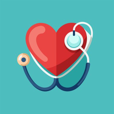 Health for all - World Health Day 2023 Concept. Heart and stethoscope vector design. Vector illustration for World Health Day