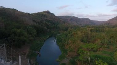 Hava Aracı Nehri Opak Bantul Manzarası Endonezya