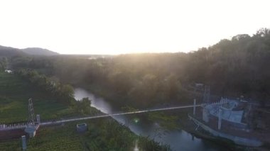 Hava Aracı Nehri Opak Bantul Manzarası Endonezya