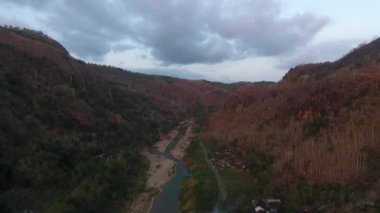 Hava Aracı Nehri Opak Bantul Manzarası Endonezya
