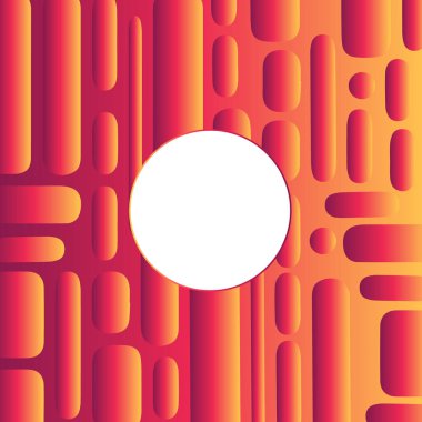 Soyut geometrik yuvarlak şekiller, dinamik efektli Gradyan arkaplan. Pankart, el ilanı ve poster için kapak tasarımı şablonu.