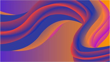 Gradyan karışım çizgileri. Astrak formlar. Model, afiş, poster ve arkaplan için ögeler tasarımı