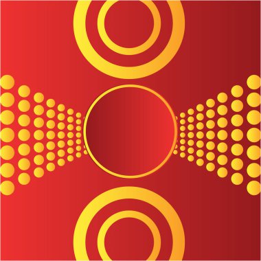 Renkli kırmızı ve sarı eğimli daire arka planı. Modern fütürist gradyan kırmızı abstrac sıvı şekil arkaplanı