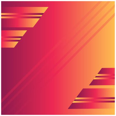 Kare Şekil Kırmızı Soyut Arkaplan ile Gradyan Arkaplanı