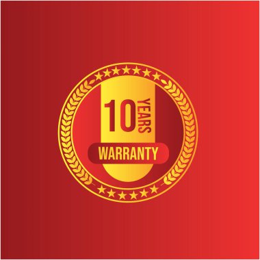 10 yıl garanti. Altın kurdeleli 3D altın rozet.