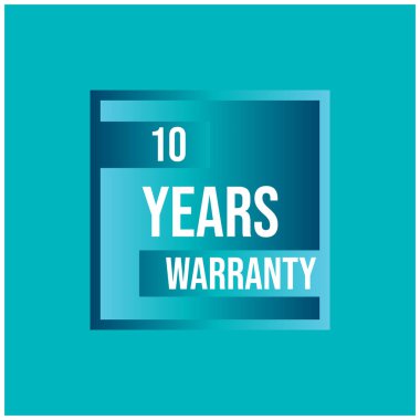 Mavi arkaplan ile sınırlı 10 Garanti 