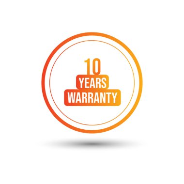 Sınırlı Garanti Çemberi sarı şekilli beyaz arkaplan 