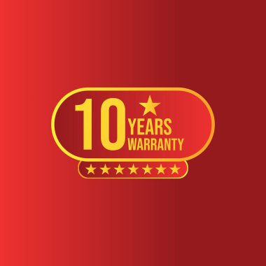 Shape Sarı Renkli Yedi Yıldız 10 Yıl Garanti simgesi  