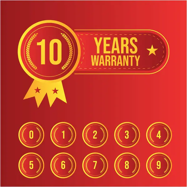 Farklı numaralara sahip Sınırsız Garanti Koleksiyon Rozeti Kendi numaranızı özelleştirebilirsiniz