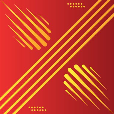 Sarı ateş ikonu gradyan fütürist arkaplan ile modern soyut kırmızı arkaplan 