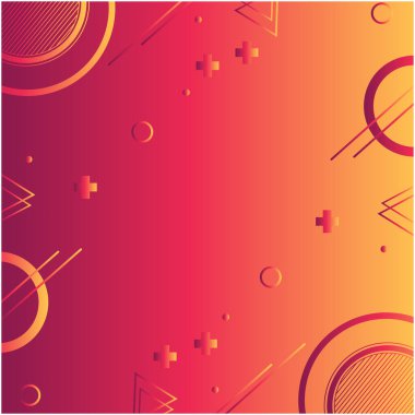 Turuncu ve Kırmızı Gradyan Soyut Arkaplan Şablonu, Kapak Tasarımı, Arkaplan Tasarımı