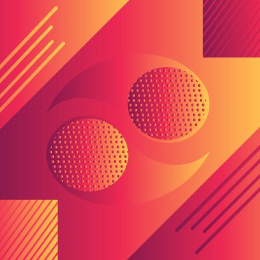 Turuncu morumsu geometrik soyut arkaplan. Satış, etkinlik, bayram, parti, Cadılar Bayramı, doğum günü, düşüş için taze iş afişi..