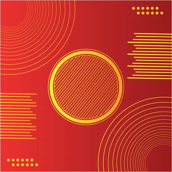 Sarı çember gradyan fonda modern soyut kırmızı arkaplan 