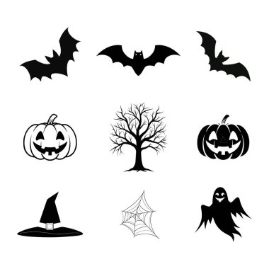 Mutlu Cadılar Bayramı Simgeleri Koleksiyonu