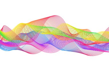 Beyaz Arkaplanda Soyut Gurur Şekilleri