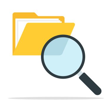 Beyaz Arkaplanda Büyüteç Dizini