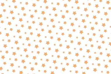 Beyaz Arkaplanda Turuncu Yıldızlar, Kusursuz Desen