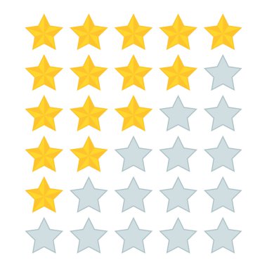 Beyaz Arkaplanda Yıldızları Gözden Geçir