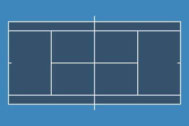 Tenis Sahası Resimleri Mavi Arkaplan
