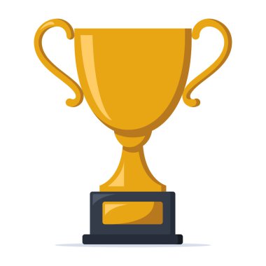 Beyaz Arkaplanda Düz Biçimli Ödül