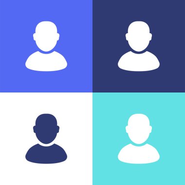 Çoklu Renk Karelerinde Kullanıcı Simgeleri