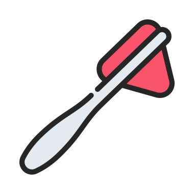 Doktor Reflex Çekiç simgesi, vektör illüstrasyonu