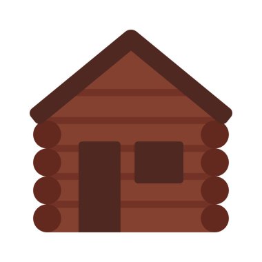 Günlük Kabini simgesi, vektör illüstrasyonu 