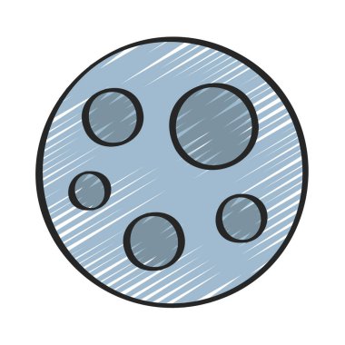 ay web simge vektör çizim