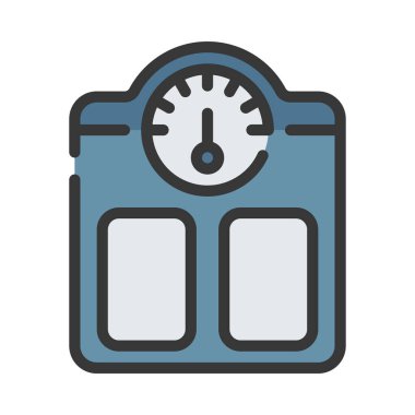 Beyaz arkaplanda vektör simgesini ölçeklendirir 