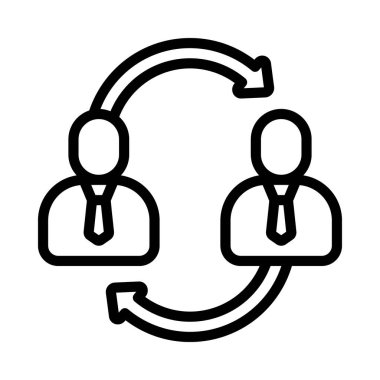 Paylaşımcı Simgesine Basit düz illüstrasyon