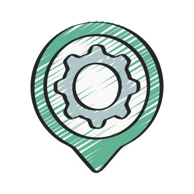Ayarlar dişli vektör illüstrasyon tasarımı