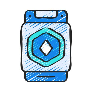 NFT Uygulama simgesi vektör çizimi 