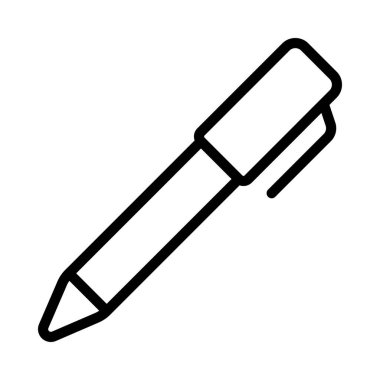 kalem simgesi, vektör illüstrasyonu basit tasarım