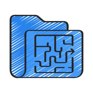 strateji web simgesi vektör illüstrasyonu