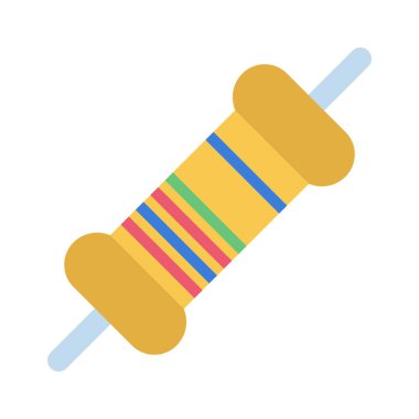 Direnç düzlüğü simgesi, vektör illüstrasyonu 