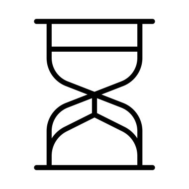 Kum saati simgesinin vektör çizimi