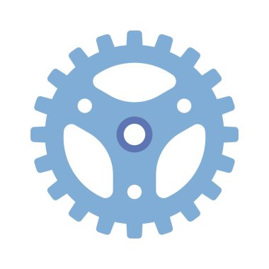 dişli tekerlek ikonu. Beyaz arkaplanda izole edilmiş web tasarımı için ana çizgi dişli vektör simgesi