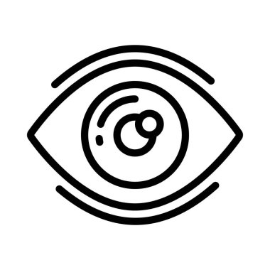 Görselleştirme düz simgesi, vektör illüstrasyonu 